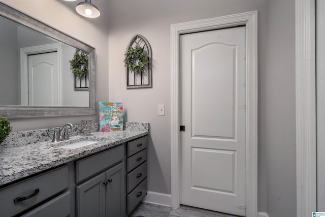 11967 Glen Ridge Blvd, Moundville, AL 35474 - bathroom with vanity and baseboards