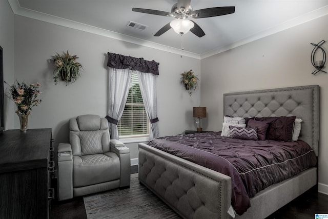 11967 Glen Ridge Blvd, Moundville, AL 35474 - bedroom featuring crown molding and ceiling fan