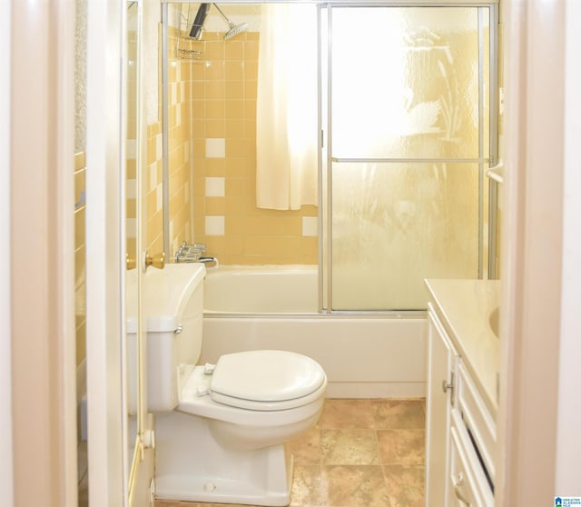 201 61st St, Fairfield, AL 35064 - bathroom featuring combined bath / shower with glass door and vanity