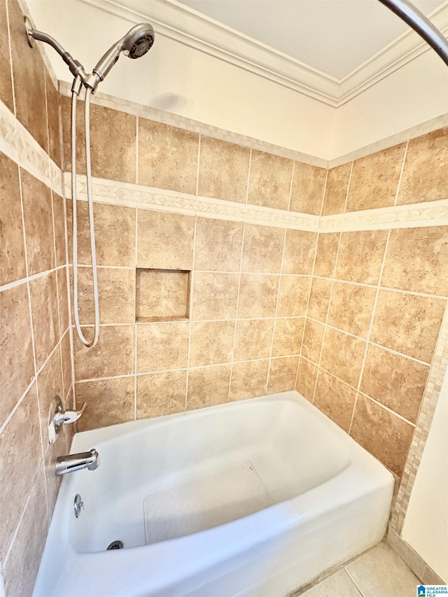 132 38th Ave NE, Center Point, AL 35215 - bathroom with shower / washtub combination and ornamental molding