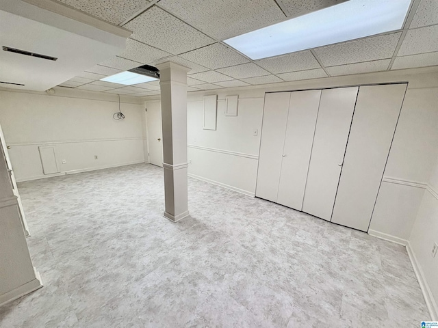 132 38th Ave NE, Center Point, AL 35215 - finished below grade area featuring a paneled ceiling