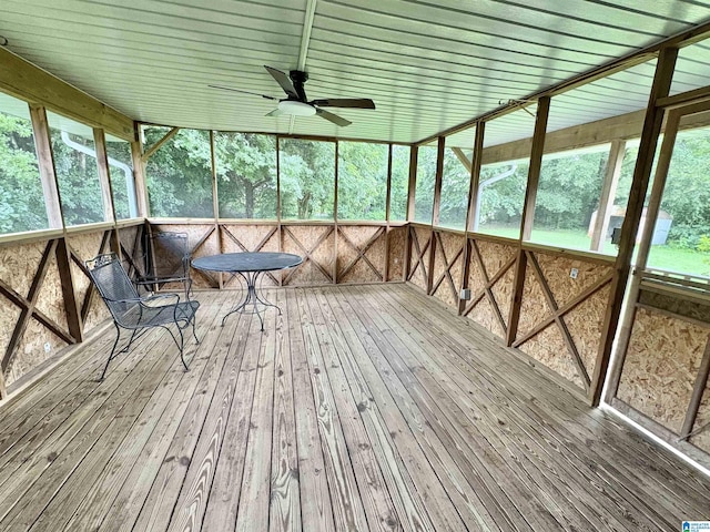 132 38th Ave NE, Center Point, AL 35215 - unfurnished sunroom with ceiling fan
