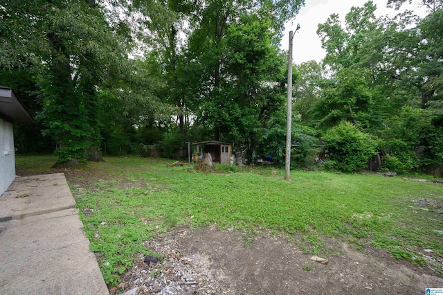 201 Sun Valley Rd, Center Point, AL 35215 - view of grassy yard with a storage unit