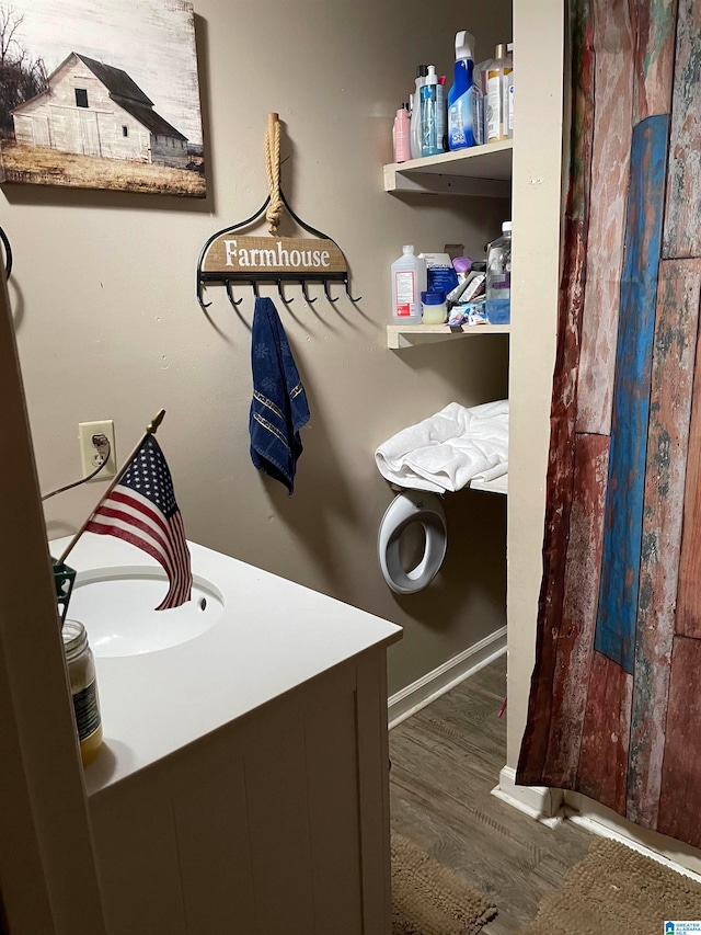 67 Evans Bridge Rd, Heflin, AL 36264 - washroom with wood finished floors