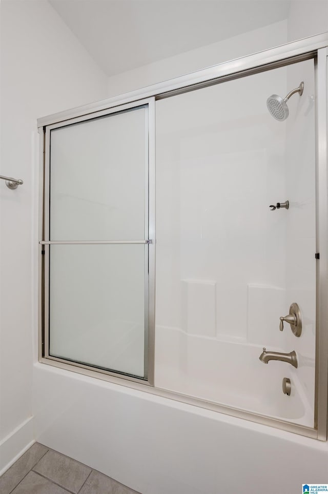 1268 Shades Ter, Irondale, AL 35210 - bathroom featuring combined bath / shower with glass door and tile patterned floors