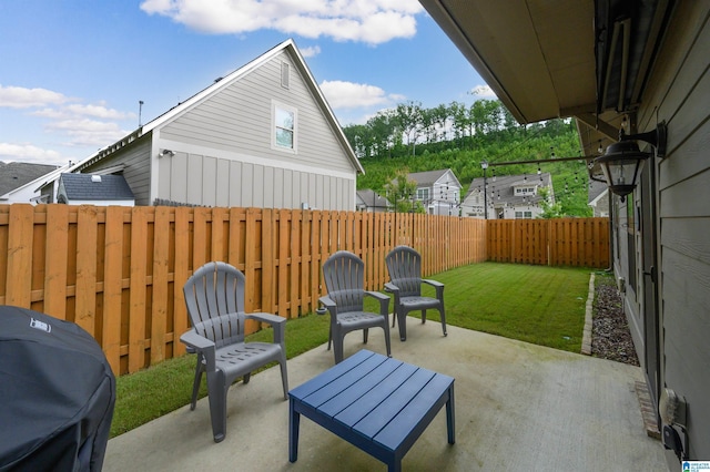 1268 Shades Ter, Irondale, AL 35210 - fenced backyard featuring area for grilling and a patio