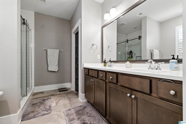 4855 Bo Run, Trussville, AL 35173 - bathroom with a stall shower and double vanity