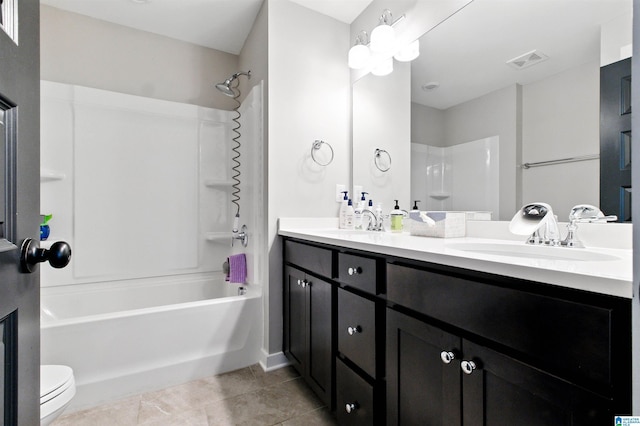 4855 Bo Run, Trussville, AL 35173 - bathroom featuring double vanity, washtub / shower combination, and tile patterned floors