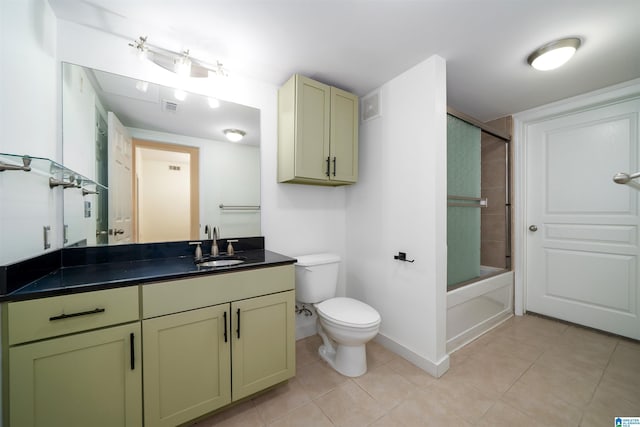 401 20th St S Unit 126, Birmingham, AL 35233 - bathroom with tile patterned flooring, vanity, and shower / bath combination with glass door
