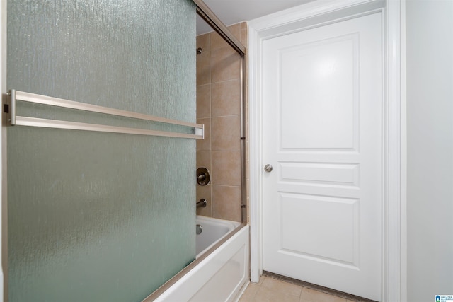 401 20th St S Unit 126, Birmingham, AL 35233 - bathroom featuring enclosed tub / shower combo and tile patterned floors