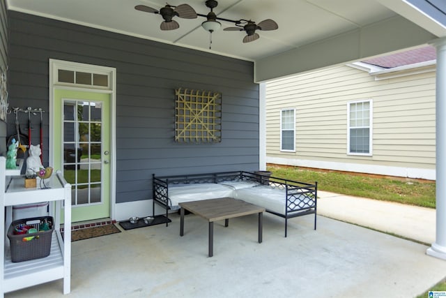 4650 Nicholas Dr, Bessemer, AL 35022 - view of patio / terrace with a ceiling fan
