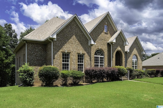1819 Calgary Dr, Birmingham, AL 35022 - view of front of property with a front lawn, brick siding, and roof with shingles