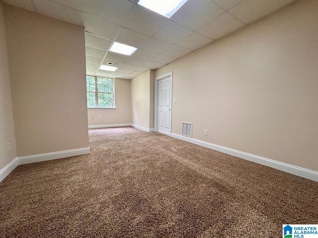 1819 Calgary Dr, Birmingham, AL 35022 - carpeted spare room with a paneled ceiling and baseboards