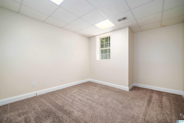 1819 Calgary Dr, Birmingham, AL 35022 - spare room with a drop ceiling and carpet floors