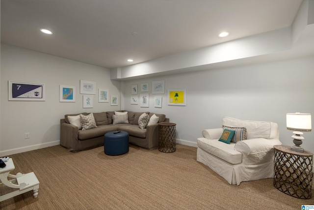 3600 Park Ln S, Mountain Brook, AL 35213 - living area with carpet flooring and recessed lighting