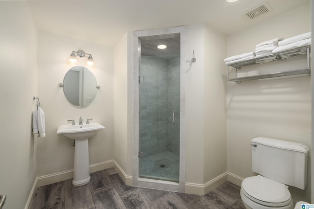 3600 Park Ln S, Mountain Brook, AL 35213 - bathroom featuring wood finished floors and a shower stall