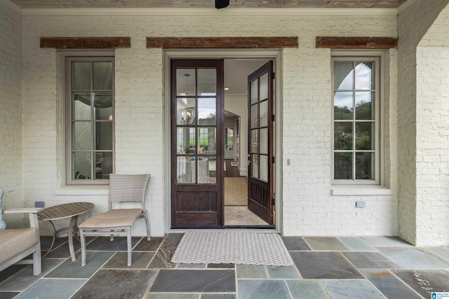 3600 Park Ln S, Mountain Brook, AL 35213 - doorway to property featuring brick siding