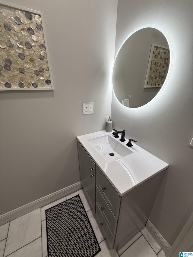 1926 County Road 621 S, Woodland, AL 36280 - bathroom featuring vanity and baseboards