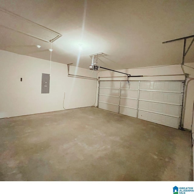 6936 Brandi Cir, Pinson, AL 35126 - garage with electric panel and a garage door opener