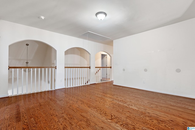 394 Glen Cross Way, Trussville, AL 35173 - unfurnished room with attic access and wood finished floors