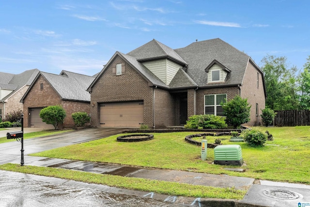 394 Glen Cross Way, Trussville, AL 35173 - view of front of house featuring brick siding, asphalt driveway, a garage, and roof with shingles