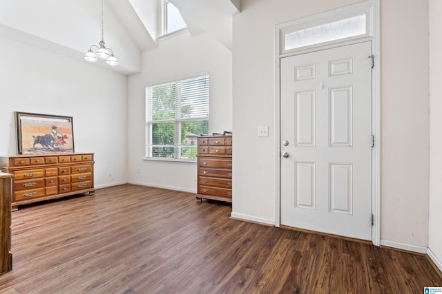 394 Glen Cross Way, Trussville, AL 35173 - foyer entrance featuring wood finished floors and a chandelier