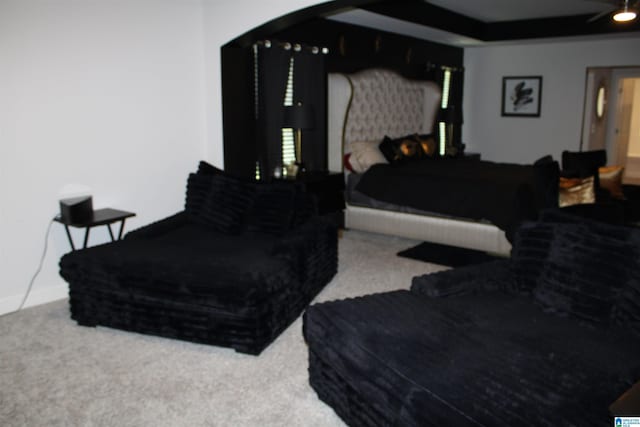 6284 Fieldbrook Cir, Mccalla, AL 35111 - carpeted bedroom with arched walkways and baseboards