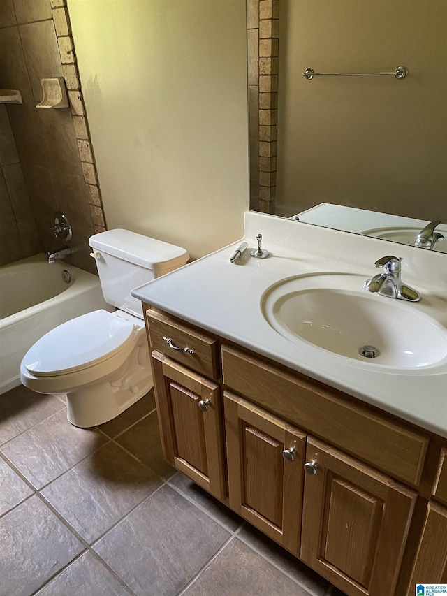 22917 Country Ridge Parkway, Mccalla, AL 35111 - full bath featuring vanity, tile patterned flooring, and shower / washtub combination