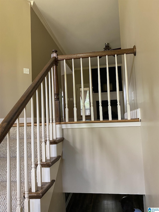 22917 Country Ridge Parkway, Mccalla, AL 35111 - stairway featuring wood finished floors