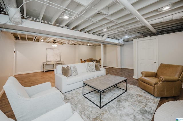 110 Pine Cliff Cir, Hoover, AL 35226 - living area with wood finished floors