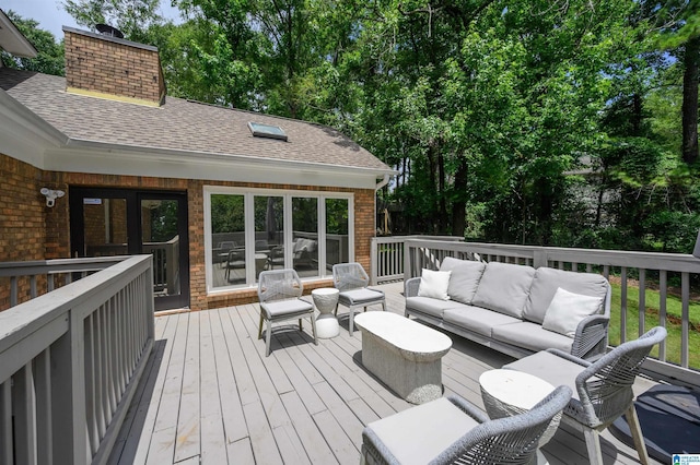 110 Pine Cliff Cir, Hoover, AL 35226 - deck featuring outdoor lounge area