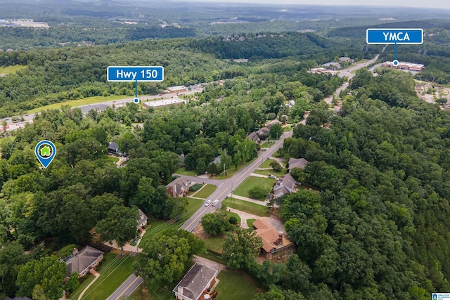 110 Pine Cliff Cir, Hoover, AL 35226 - aerial view of property's location featuring a forest