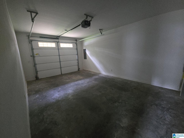 107 Steppville Garden Dr, Hanceville, AL 35077 - garage featuring a garage door opener and electric panel