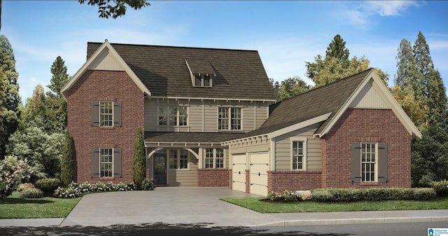 045 Blackridge Crst, Hoover, AL 35244 - view of front facade with brick siding, an attached garage, and concrete driveway