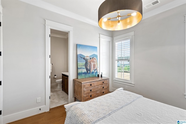 544 Preserve Way, Hoover, AL 35226 - bedroom with wood finished floors and ensuite bath