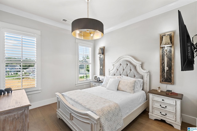 544 Preserve Way, Hoover, AL 35226 - bedroom featuring dark wood finished floors and baseboards