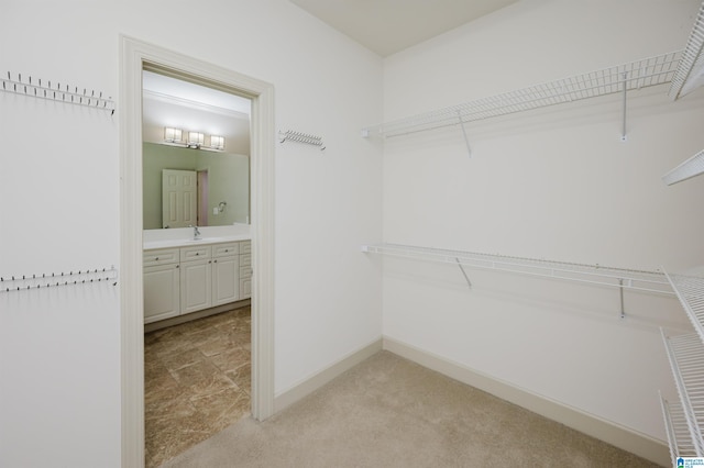 932 Cove Cir, Hoover, AL 35244 - spacious closet featuring light carpet and a sink