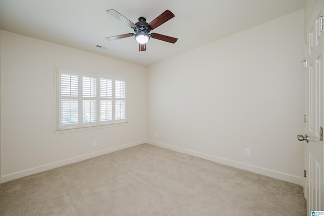 932 Cove Cir, Hoover, AL 35244 - spare room featuring light carpet and a ceiling fan