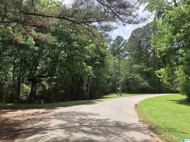 1146 Oakridge Dr, Leeds, AL 35094 - view of asphalt road with a wooded view