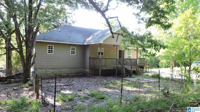 1146 Oakridge Dr, Leeds, AL 35094 - rear view of house featuring a chimney