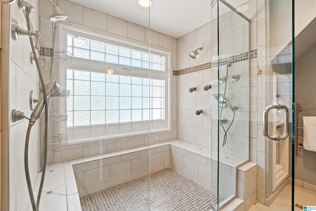 4737 Cloud Ln, Birmingham, AL 35243 - full bathroom featuring tile patterned flooring and a shower stall