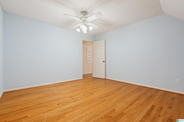 4737 Cloud Ln, Birmingham, AL 35243 - unfurnished room with light wood-style flooring, a ceiling fan, and a textured ceiling