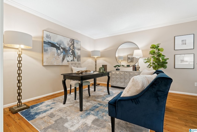 4737 Cloud Ln, Birmingham, AL 35243 - office with ornamental molding and wood finished floors