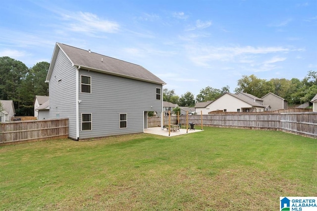 8613 Clarke Ln, Leeds, AL 35094 - back of property featuring a patio and a fenced backyard