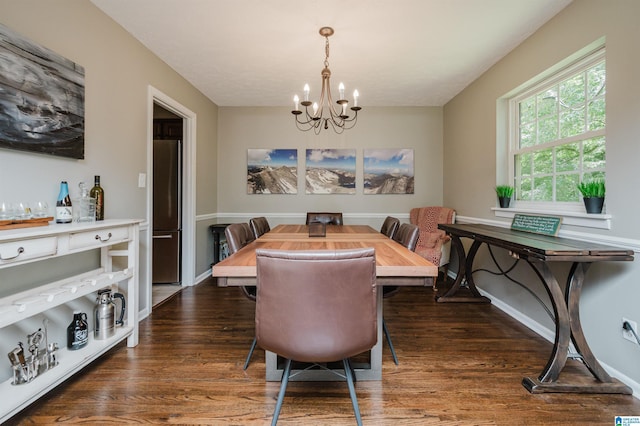 3350 Rosemary Ln, Vestavia Hills, AL 35216 - dining area with a chandelier and wood finished floors