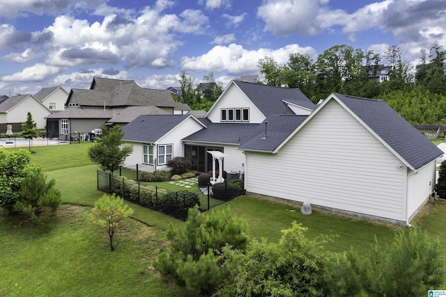 3041 Adley Cir, Hoover, AL 35244 - rear view of house with roof with shingles and a residential view