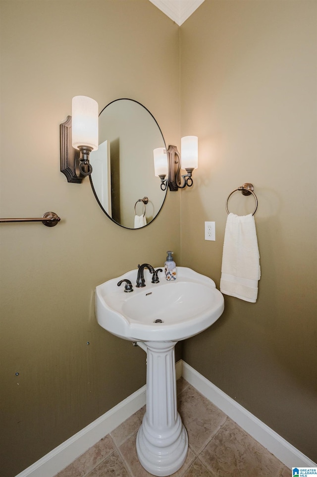 4208 Waterford Ln, Trussville, AL 35173 - bathroom with baseboards and tile patterned floors