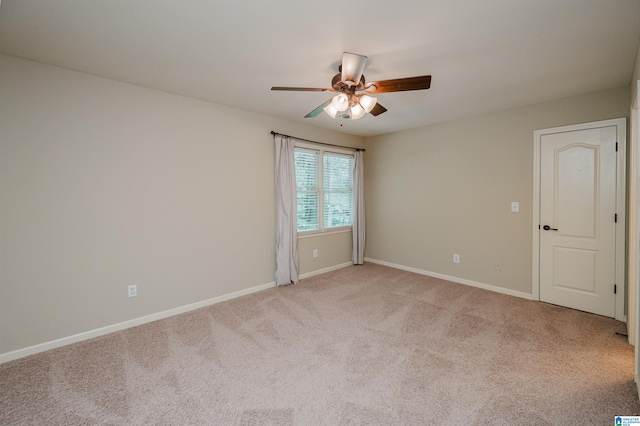 4208 Waterford Ln, Trussville, AL 35173 - spare room featuring ceiling fan and light carpet