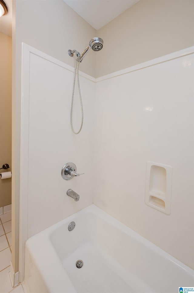 4208 Waterford Ln, Trussville, AL 35173 - bathroom with  shower combination and tile patterned flooring