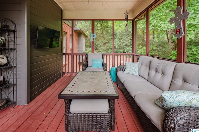 4208 Waterford Ln, Trussville, AL 35173 - sunroom / solarium featuring an outdoor living space